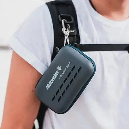 Microfiber towel 40*80 cm - Fitalps - light blue/lake green