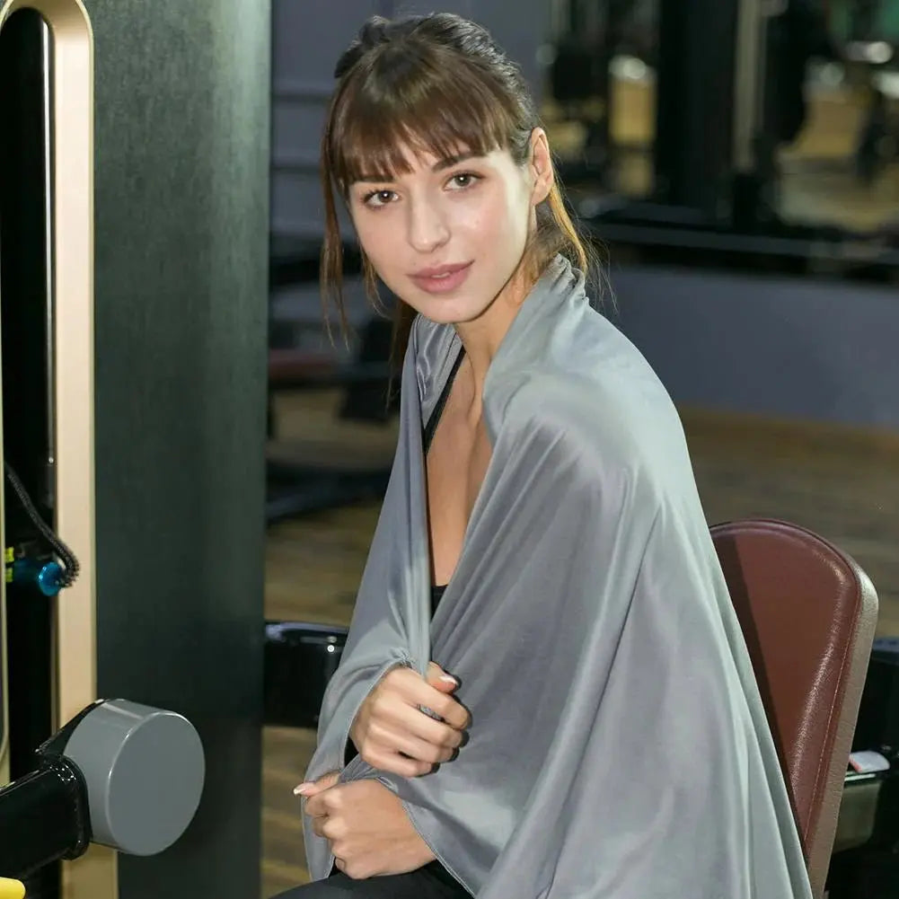 Microfiber towel 70*135 cm - Fitalps - Gray