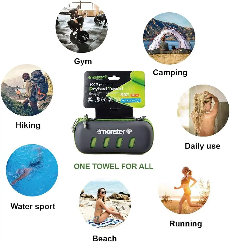 Microfiber towel 70*135 cm - Fitalps - Blue