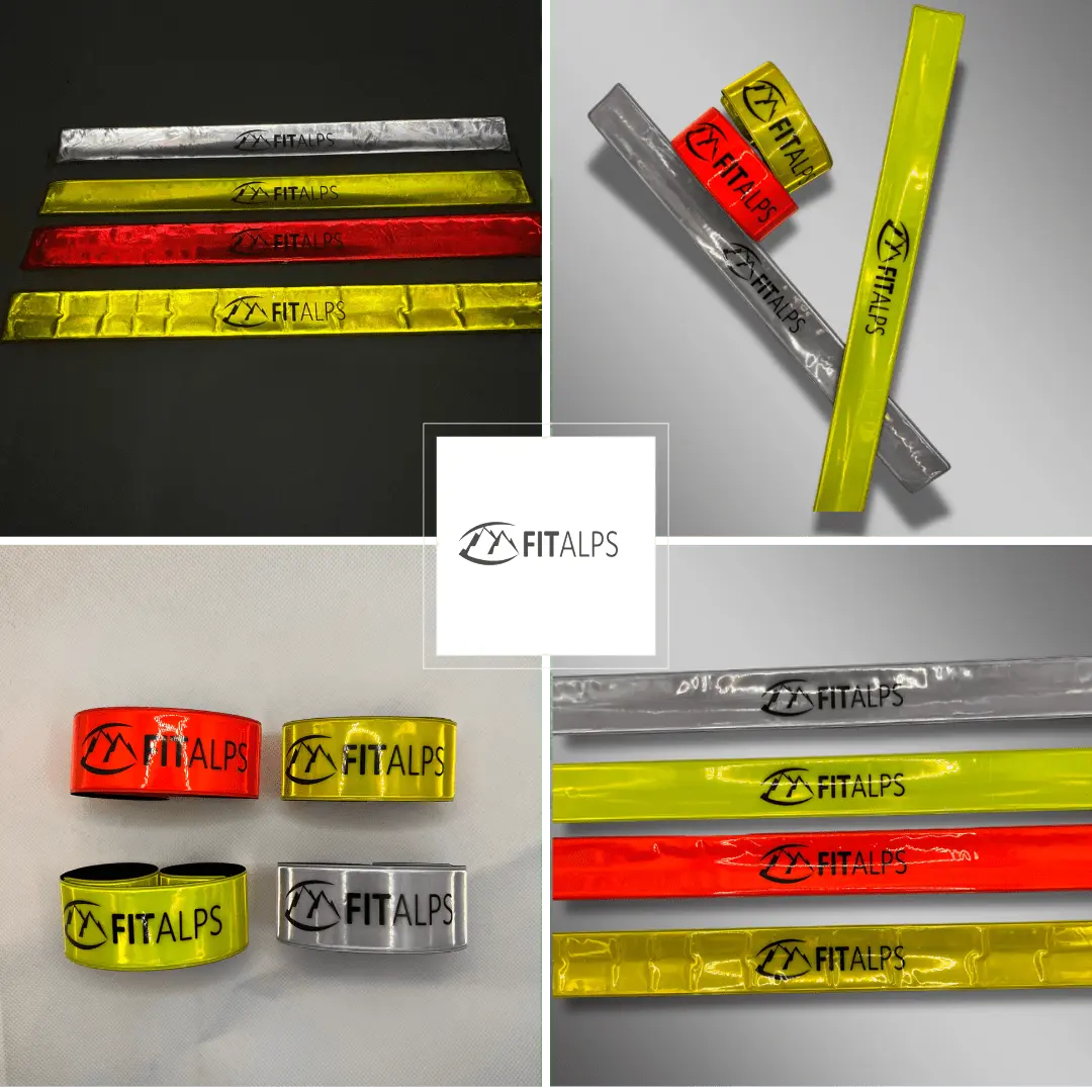 Reflective Armband - High - Visibility Safety Bands for Day & Night - Pack of 4 - Fitalps - Yellow