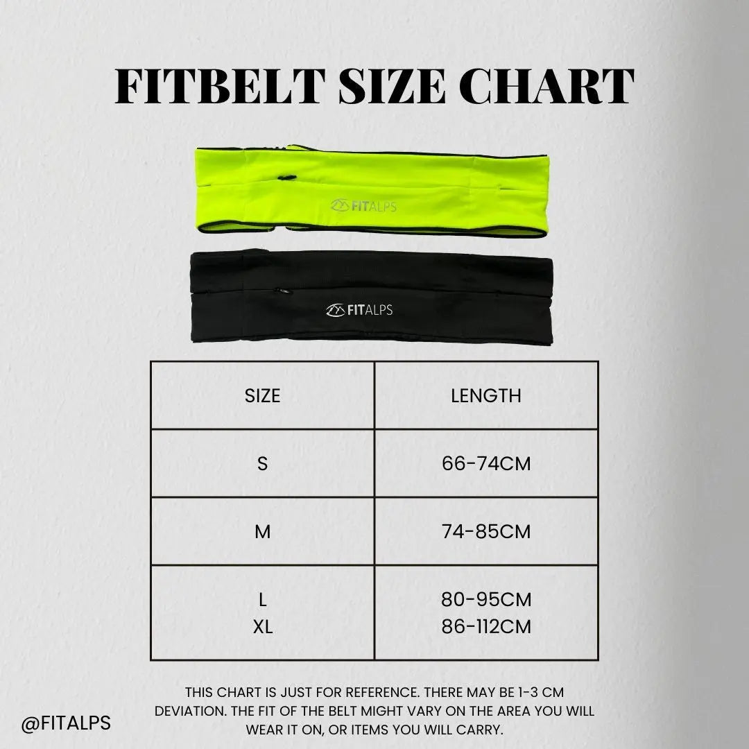 Sport Belt - Running/Gym/Hiking/Traveling - Fitalps - S